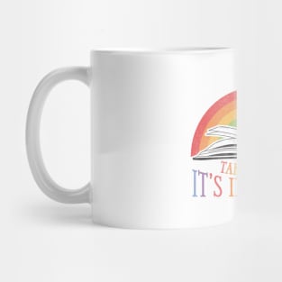 Take a Look It's In a Book cute variant - Reading Rainbow 80s 90s by Kelly Design Company Mug